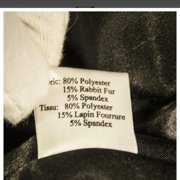 Ebene by Patrick Assuline Rabbit Fur trim pattern trench size 10 Excellent cond - Picture 16 of 16